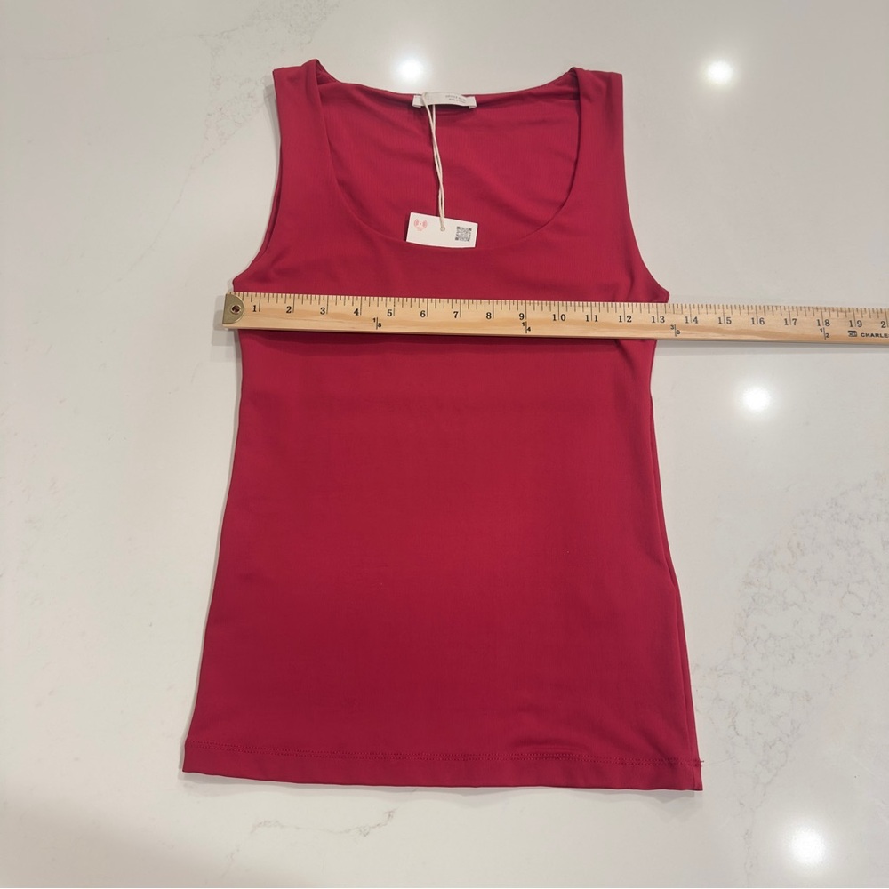 Zara Basic Red Tank Top Women's Small Casual Summer - Picture 3 of 6
